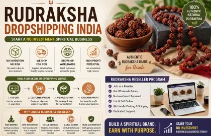 🌿 Rudraksha Dropshipping India – Start a No Investment Spiritual Business