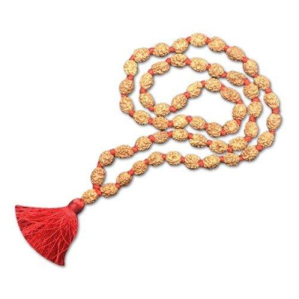 3 Mukhi Indonesian Rudraksha Mala 54 Beads (9mm-11mm)